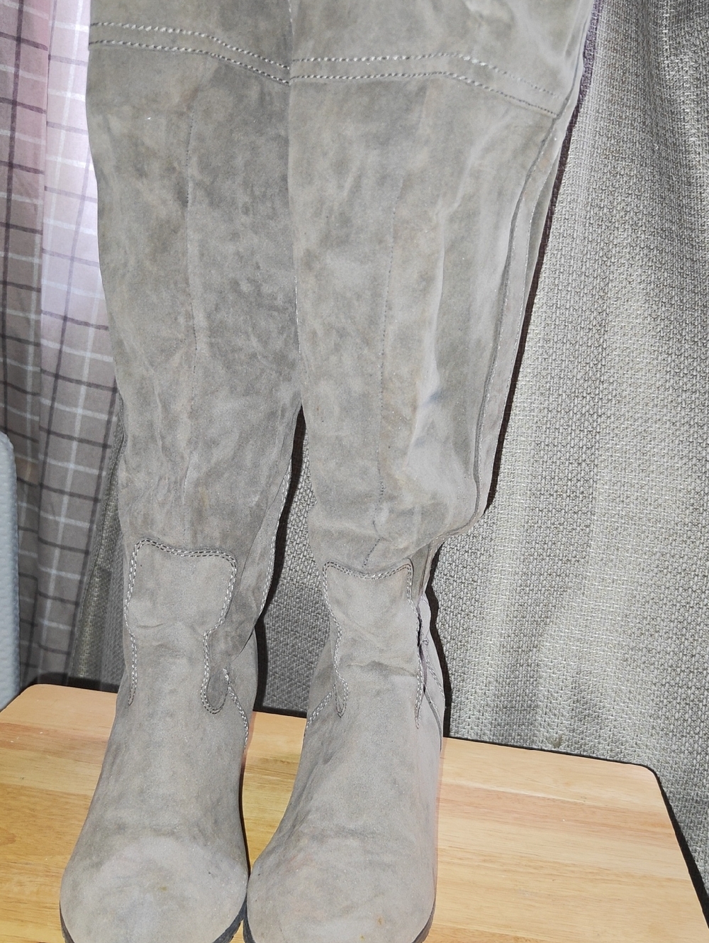 Women's Tall Suede Boots in Brown - Classic Winter Style